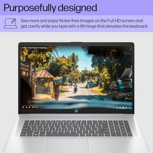 17.3 inch FHD Display Laptop - 17.3'' Ryzen 5 7520U 16GB DDR4 512GB SSD + Portable Laptop Stand