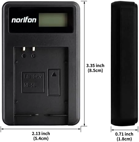NB-5L - LCD USB Charger 85cm Cable