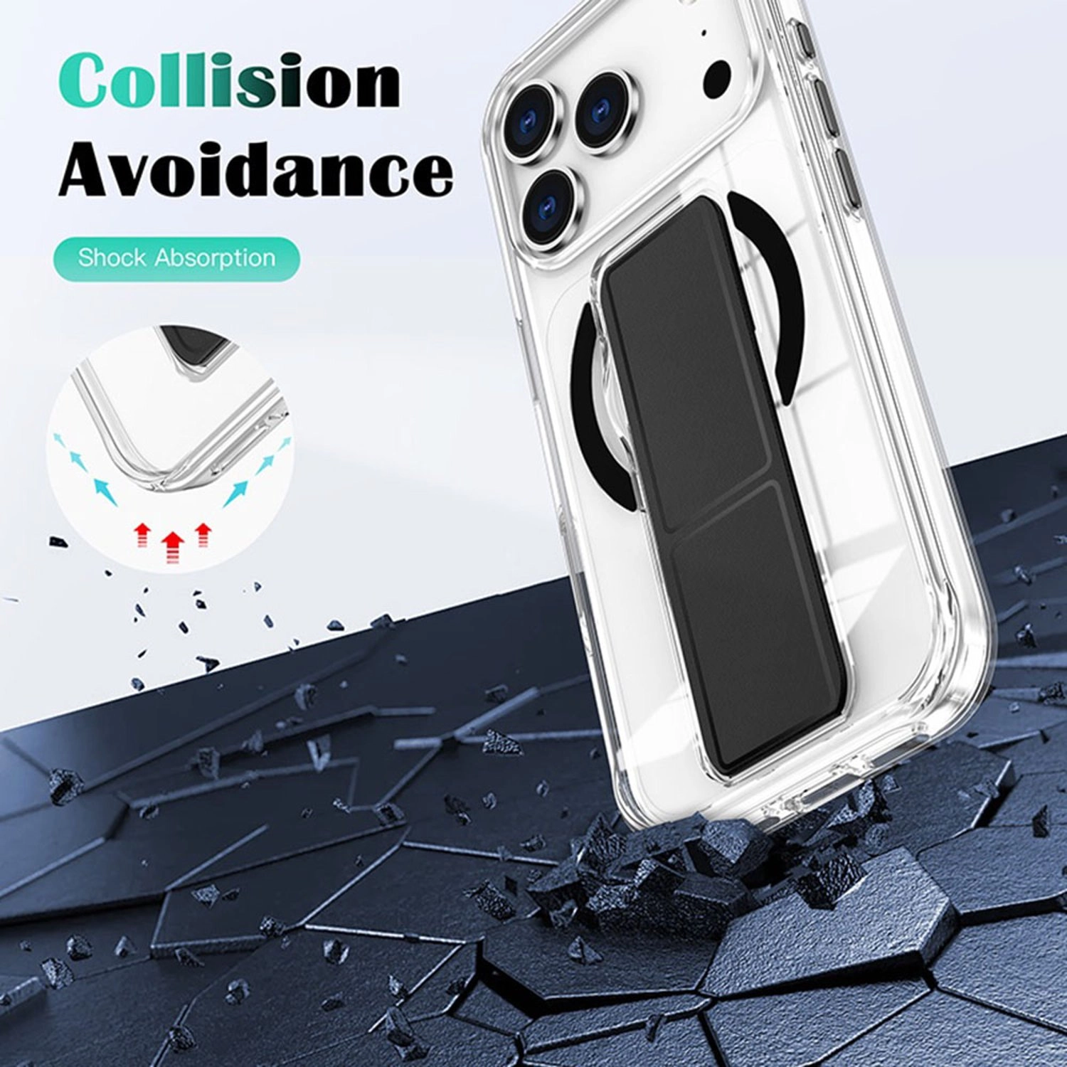 MagSafe Clear Kickstand Case for iPhone 17 Pro Max