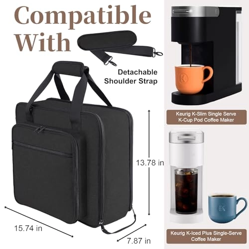 Coffee Maker Travel Bag - 2.2 Pounds Black