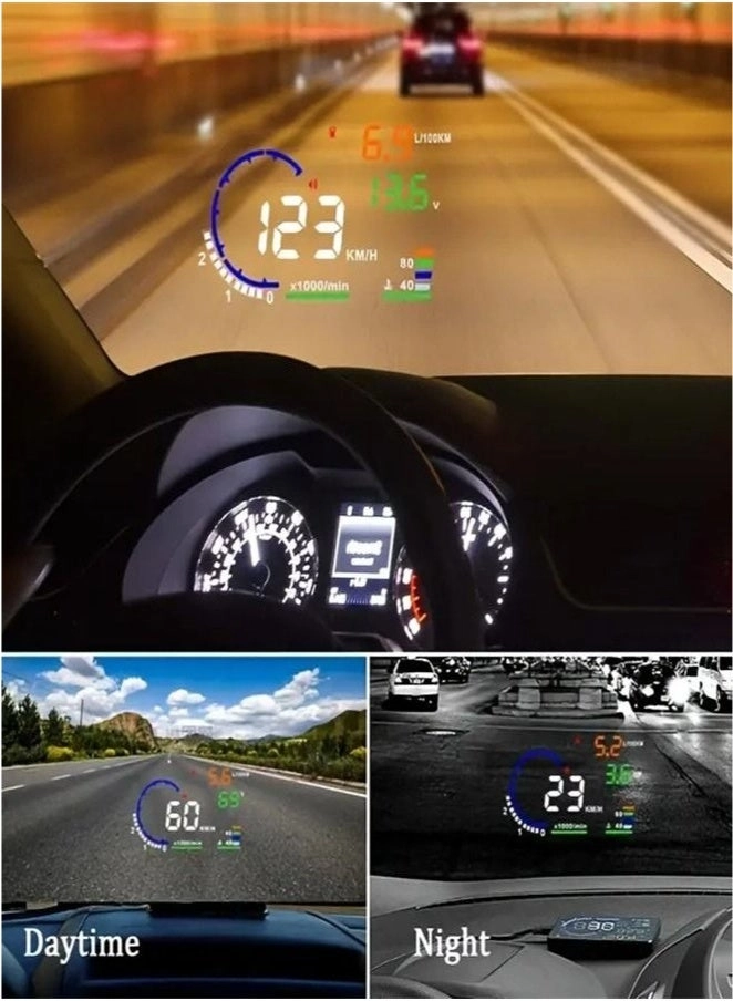 A8 Head up Display - 5.7in OBDII