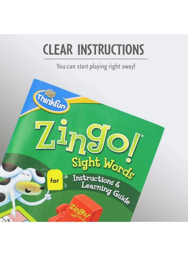 Zingo Sight Words - Flash Cards Pre-K To 2Nd Grade