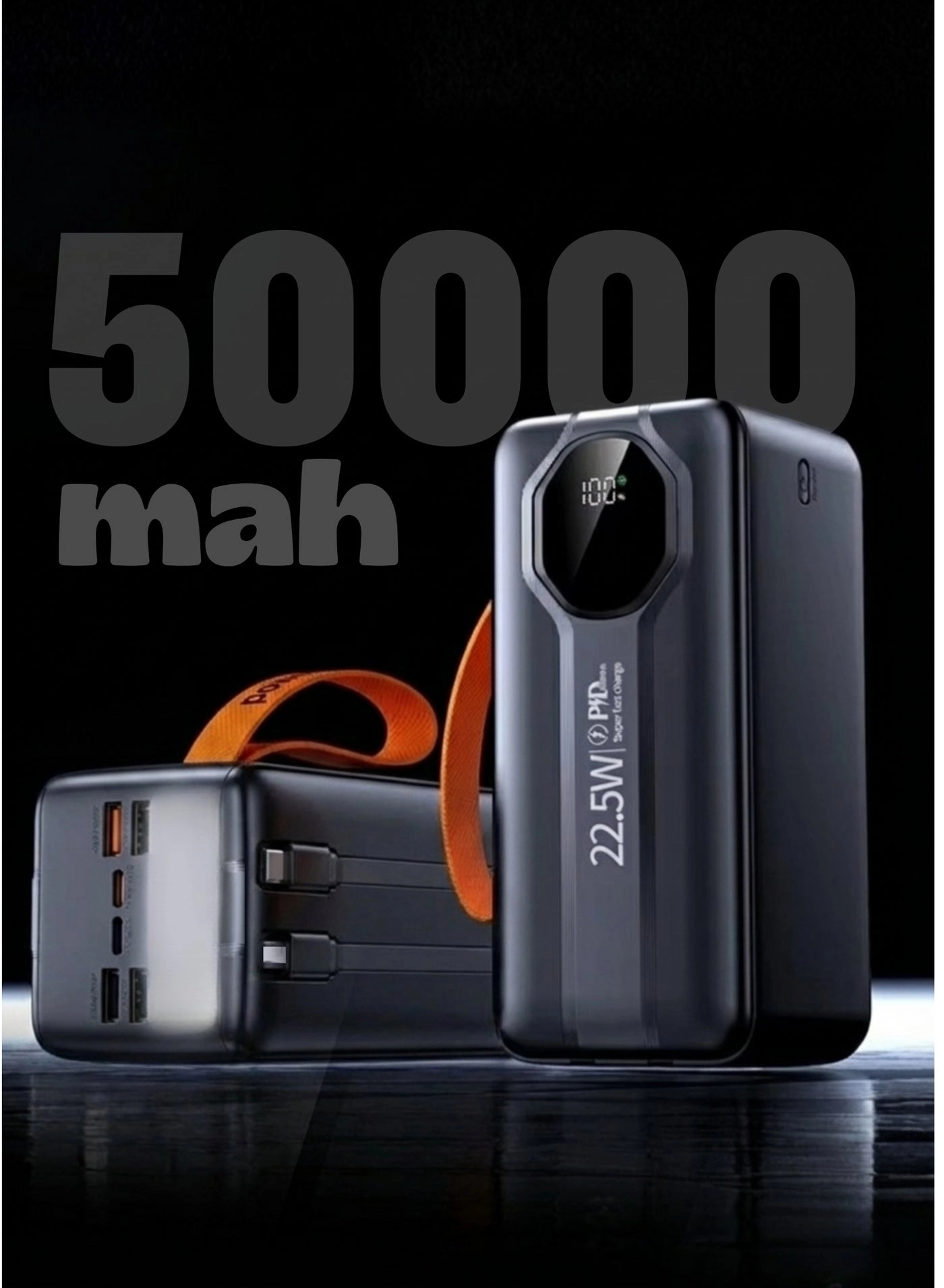 N60 - 50000mAh 22.5W Fast charging 4 USB-A 2 PD