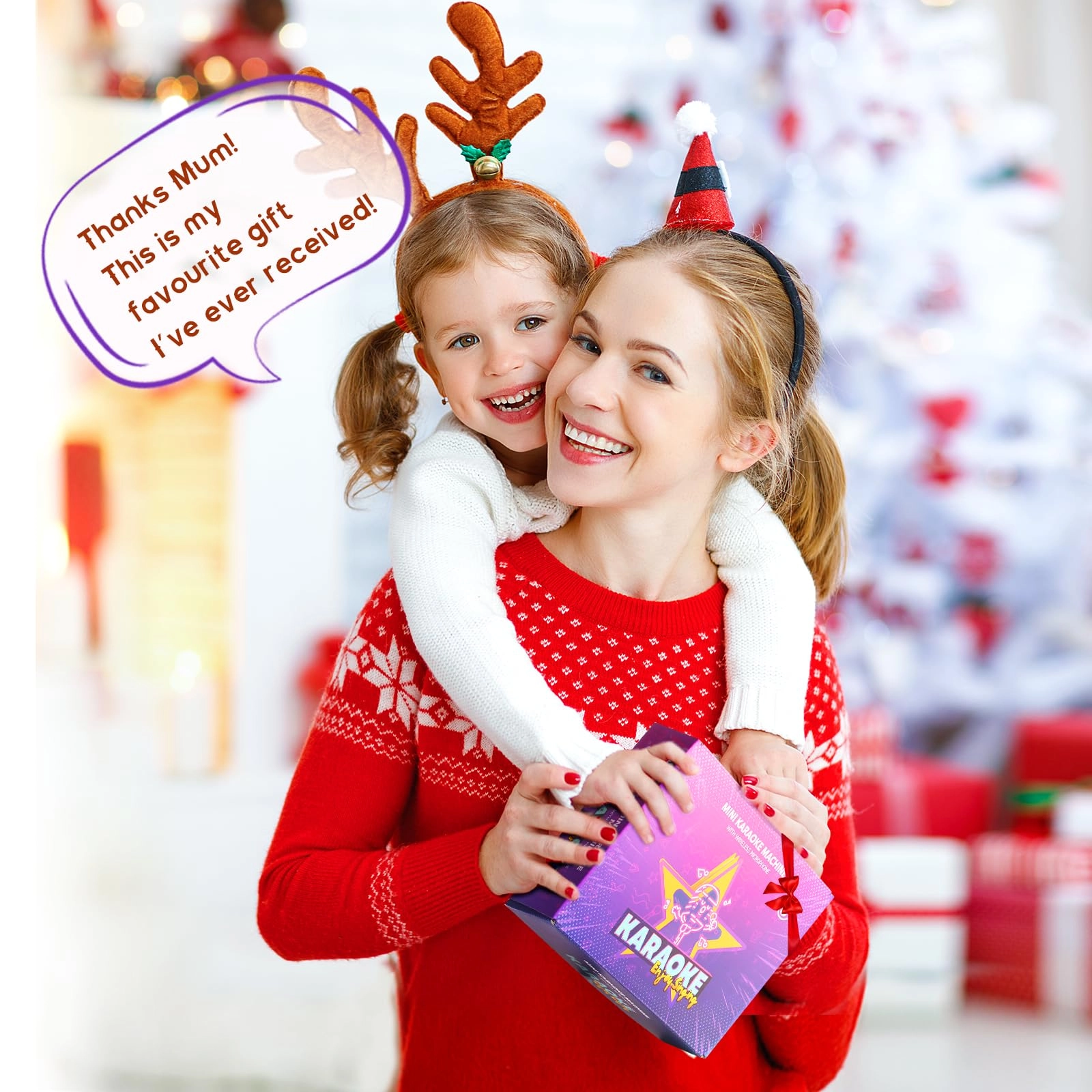 Karaoke Machine - 2 Wireless Microphones