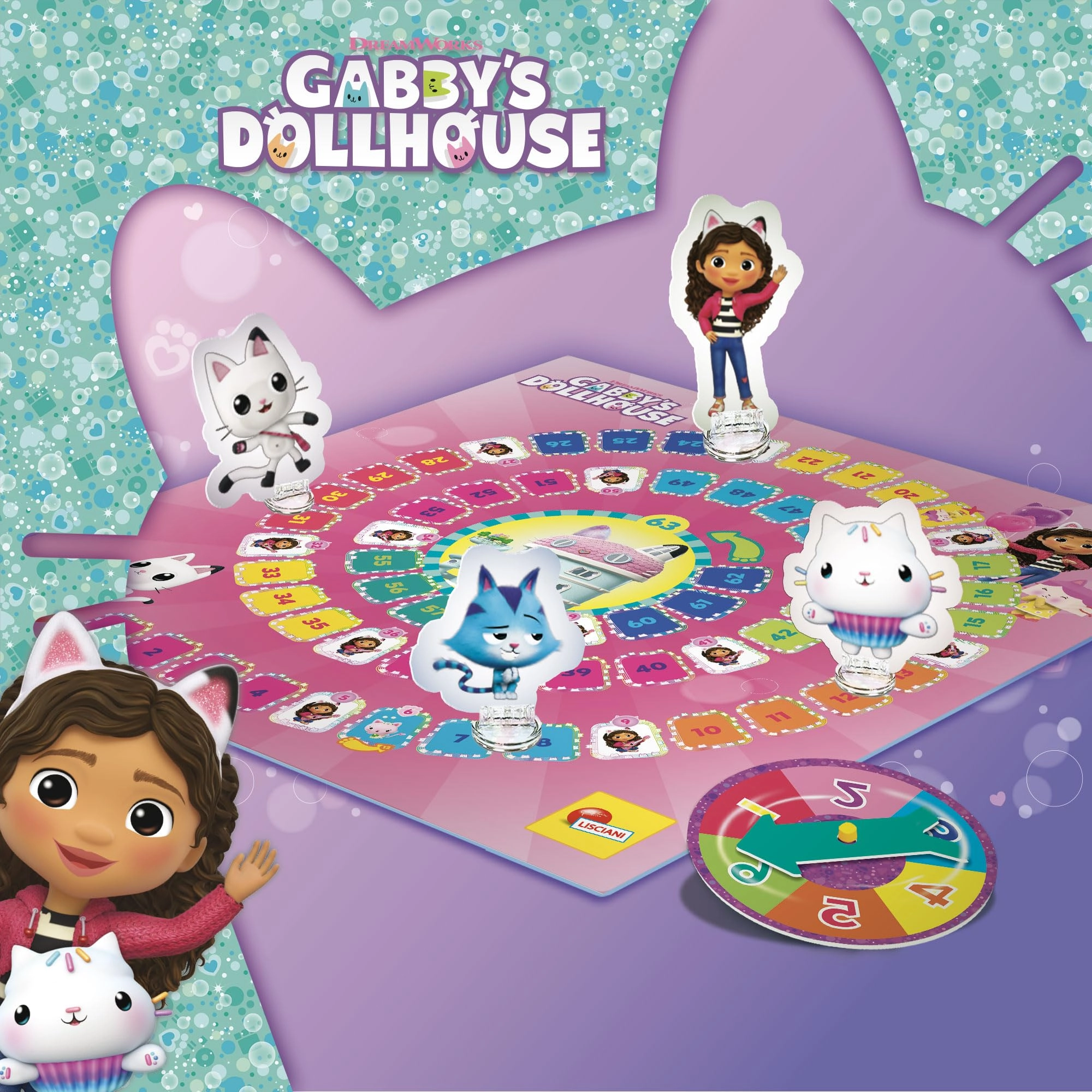 Lisciani GABBY'S DOLLHOUSE Super Game - 3+ 1 pieces