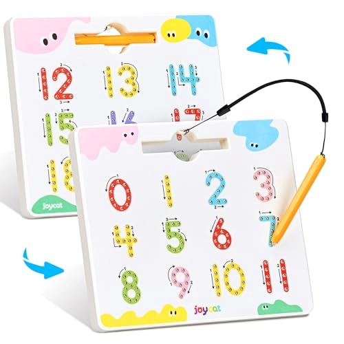 Double-Sided Magnetic Number Tracing Board - 3-5 1 pieces