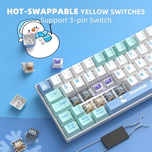 Portable 60% Gaming Mechanical Keyboard - Compact Wired