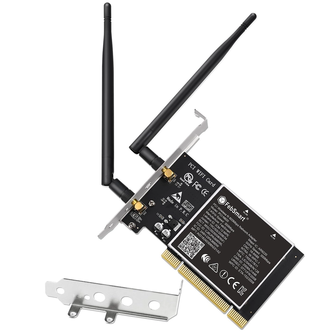 FebSmart PCI-N600 - Dual Band PCI WiFi