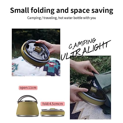 Folding Silicone Kettle - 1 Liter