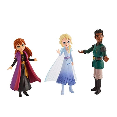 Anna Small Doll + Elsa Small Doll + Matias Small Doll - 3 Pack Inspired by The Frozen 2 Movie Ages 3+