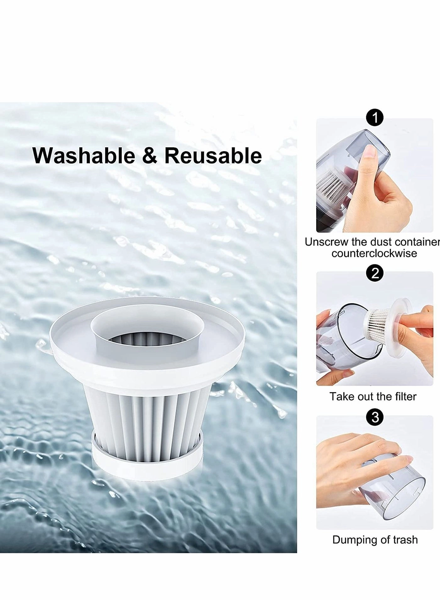 Handheld Car Vacuum Cleaner - 4000mAh