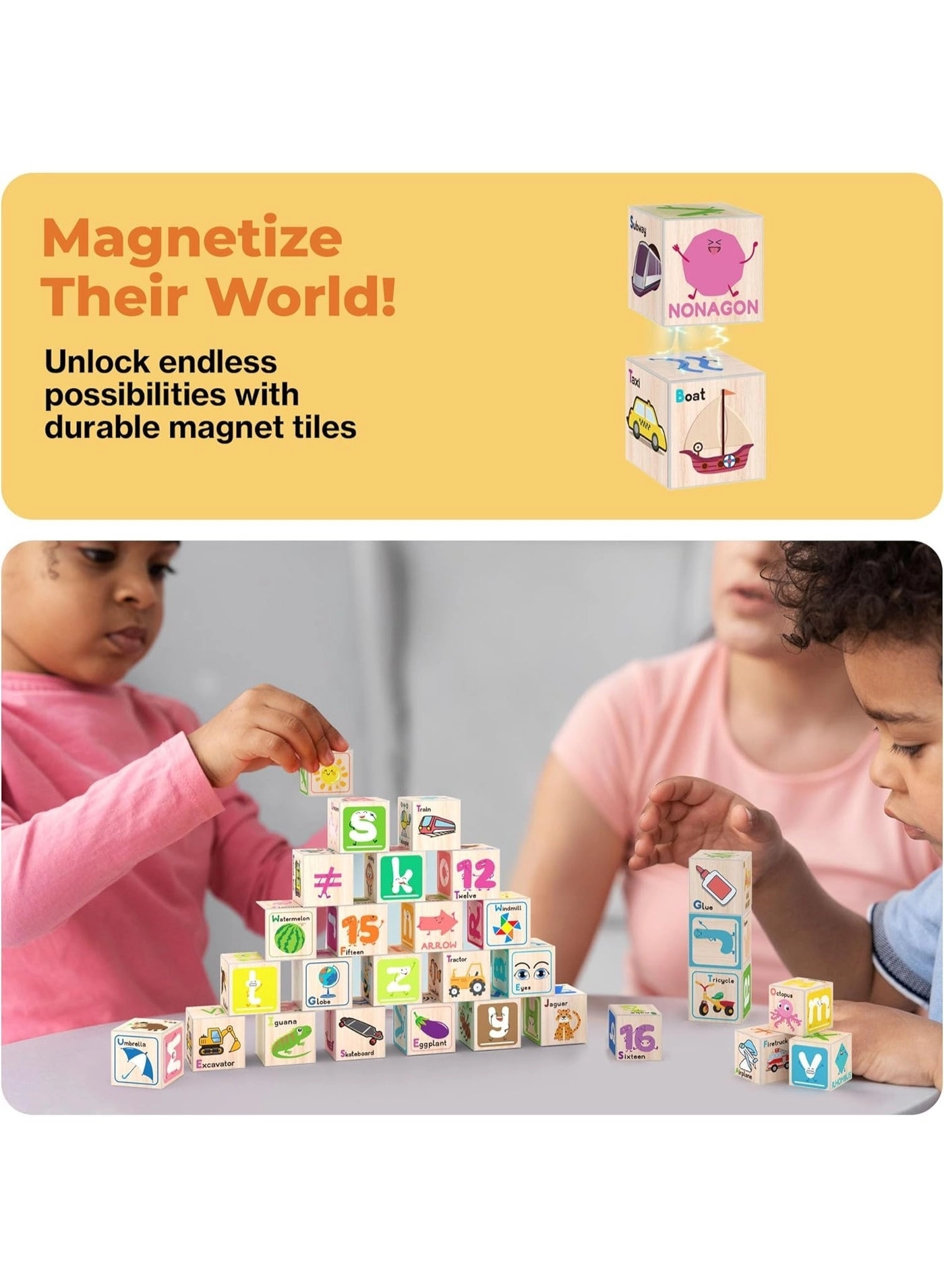 Magnetic Cubes - 3+ Years 36 pieces
