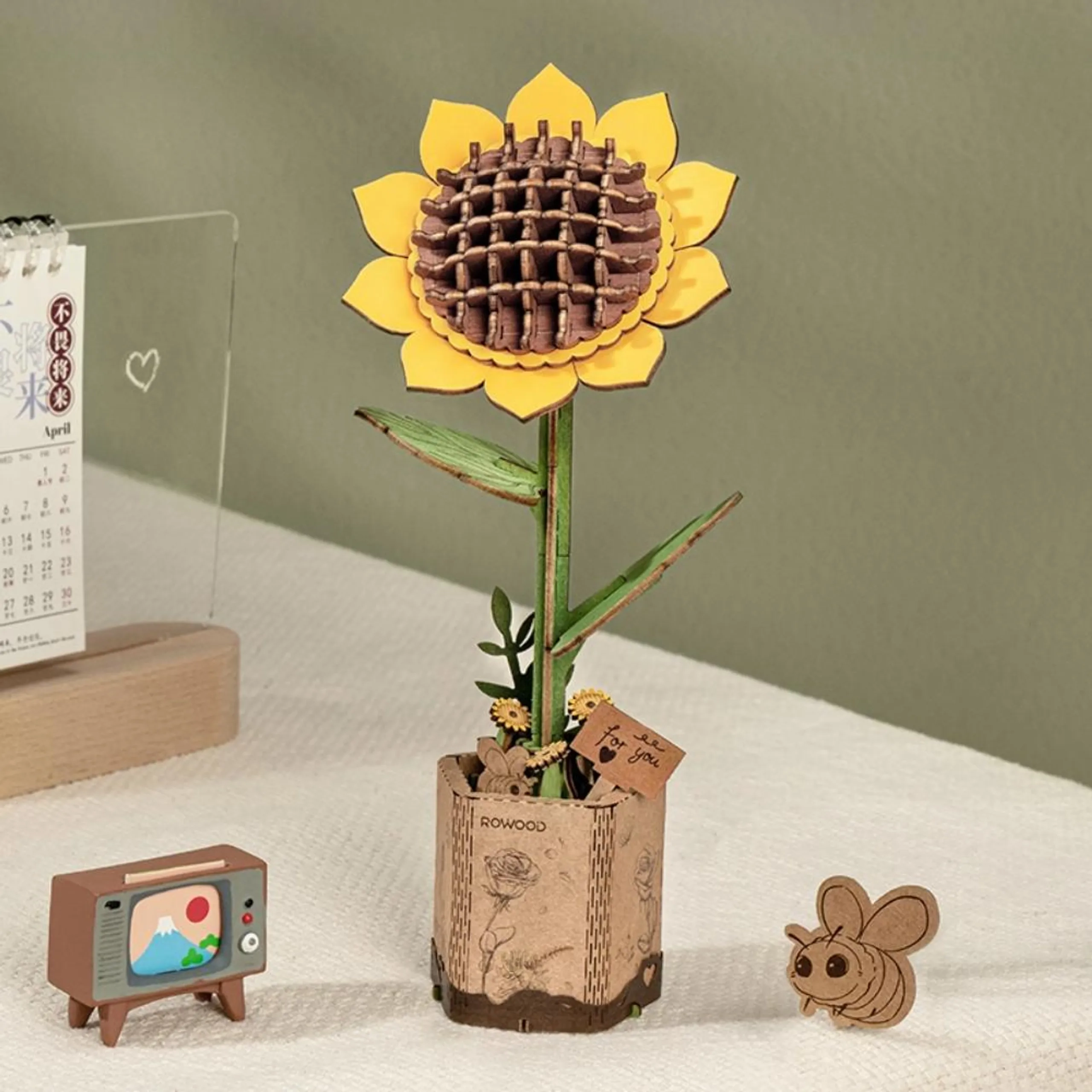 DIY Wooden Bloom Craft Sunflower - 8+ years 86 pcs