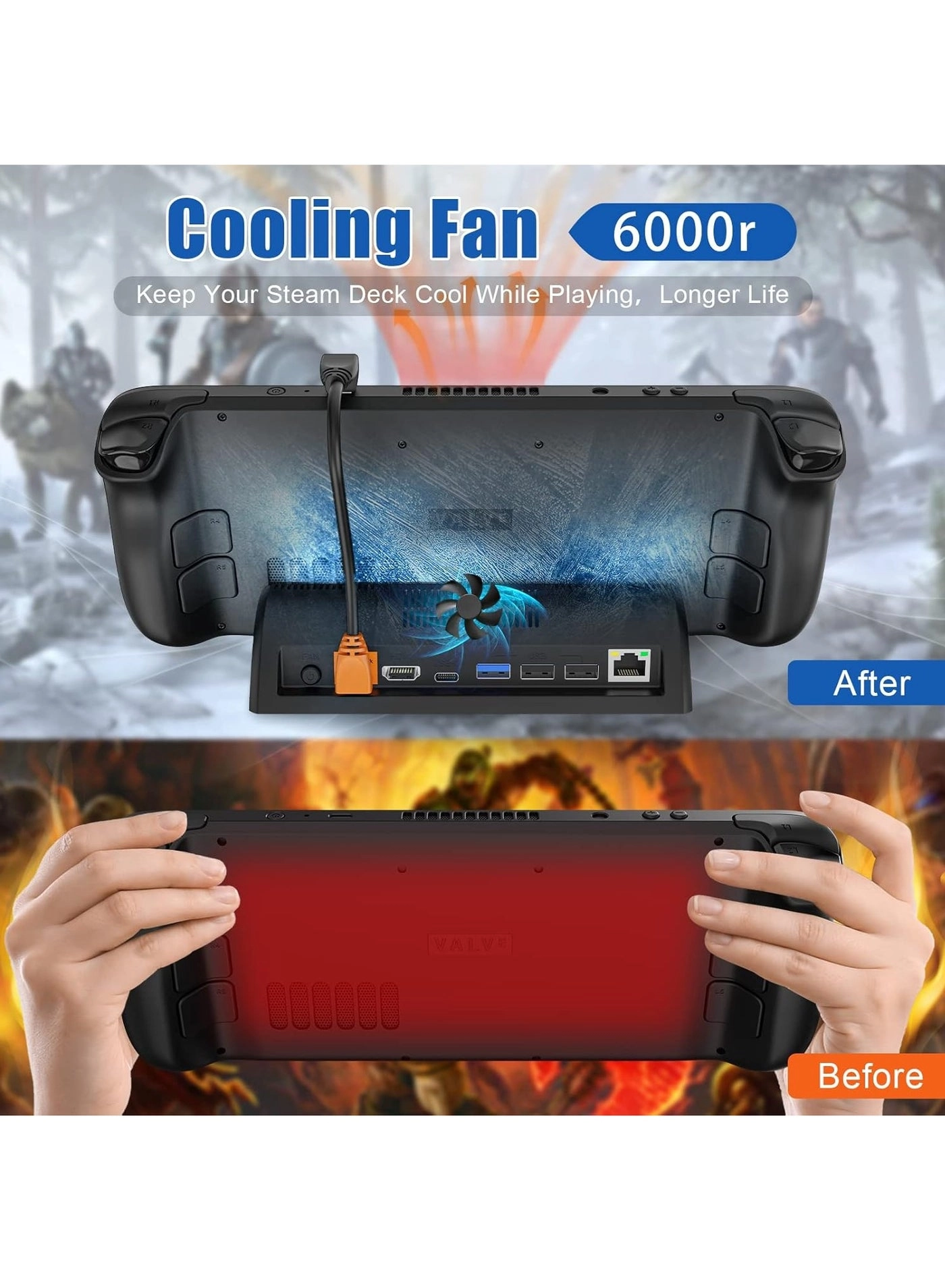 Docking Station - Steam Deck Rog Ally Switch Legion Go Tablet Smartphone