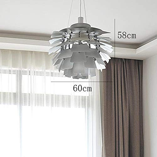 Creativity Personality Chandelier - E27 1-Light Outer white inner chrome 38*40cm