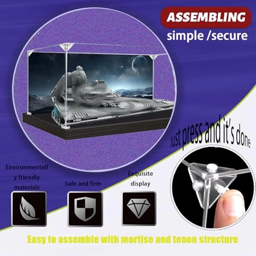 Acrylic Display Case for Lego 75394 - Dustproof Transparent Acrylic