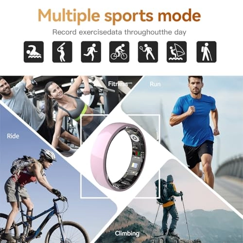 Smart Ring - Black 8# Heart Rate Monitor
