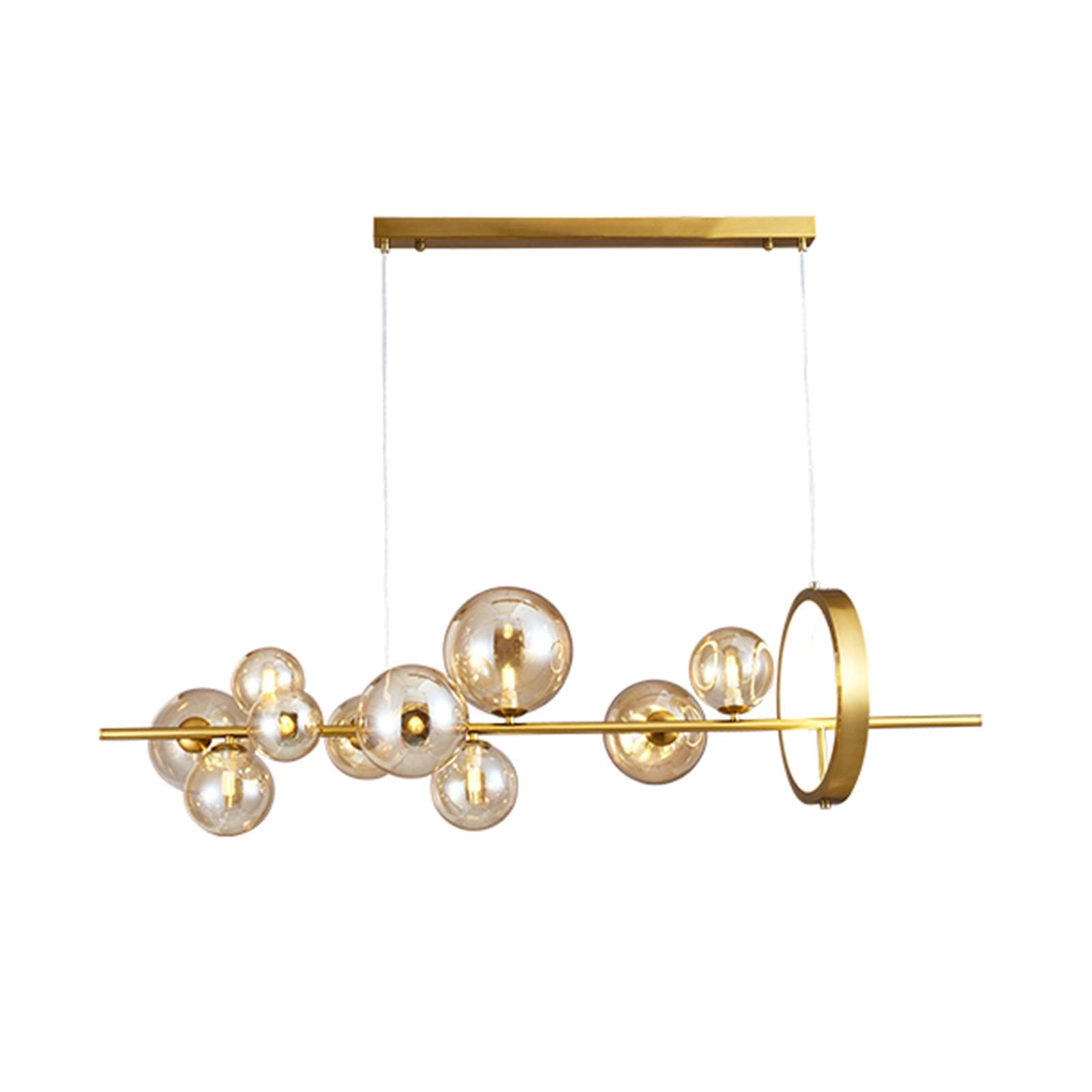 Edison Lamp Shade - G9 Electroplating bronze and amber