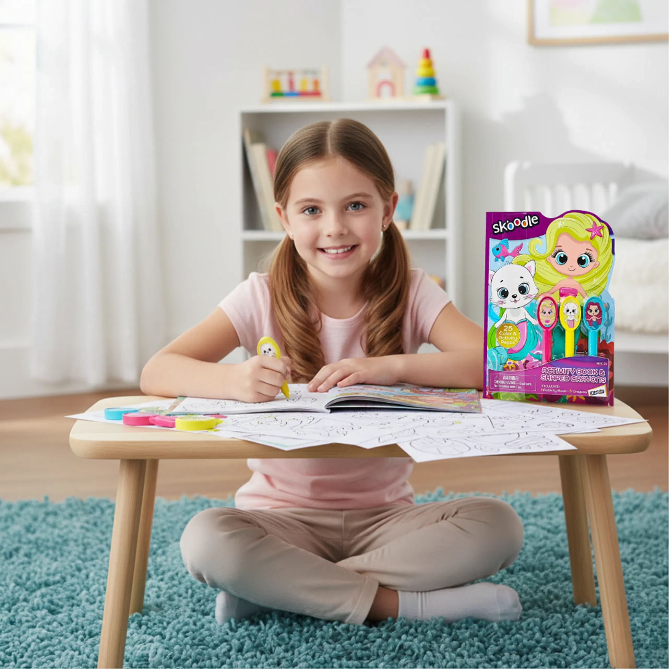 Activity Book & 3 Shaped Crayon Set - 3 piece(s)