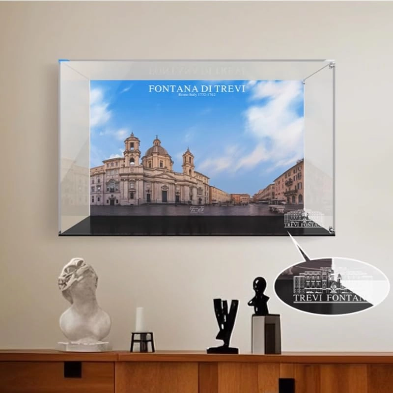 Display Case (41714) - 17.71x9.84x11.81in. Black Bottom 3mm