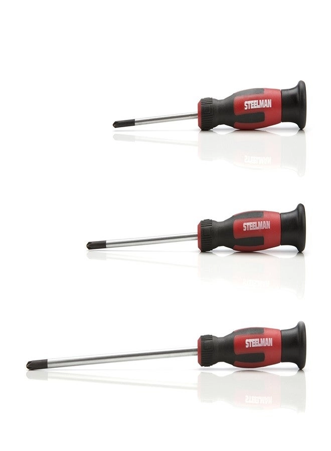 Precision Steel Shaft Slotted and Phillips Screwdriver Set (6 Pcs)