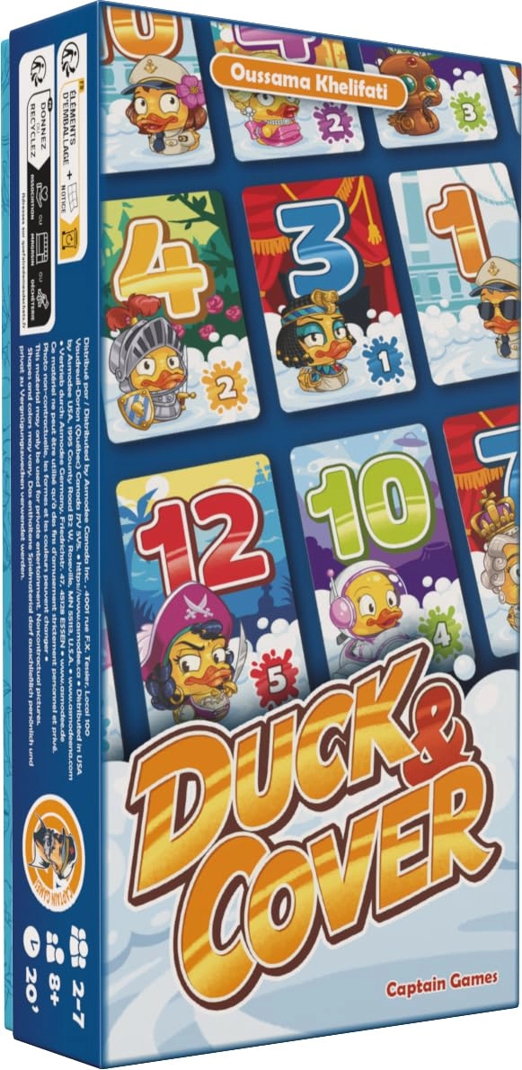 Asmodee Duck & Cover - Card Game (French)