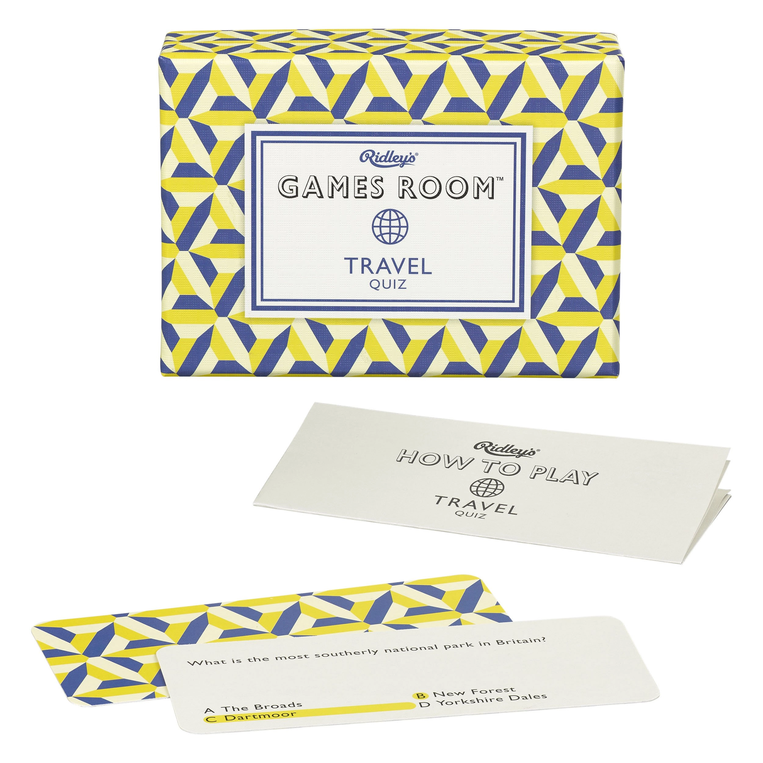 Ridley's Travel Quiz - Card Game 140 Question Cards