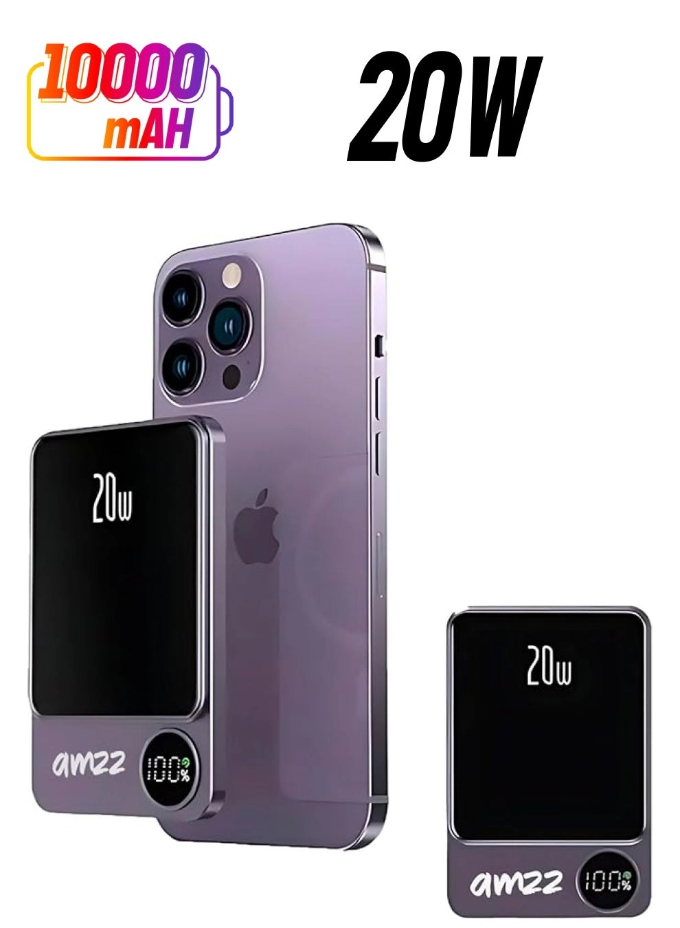 AMZZ Magnetic Power Bank - MagSafe 10000mAh 20W