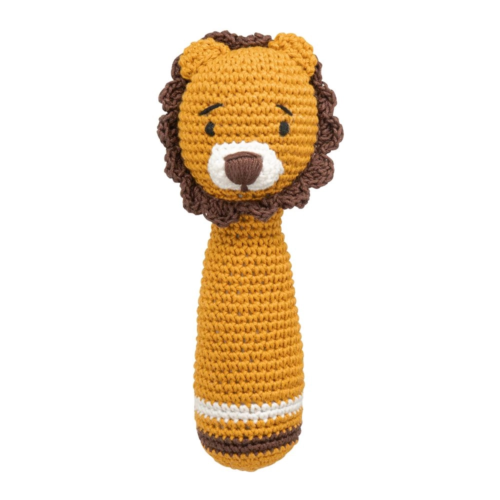 Crochet Ring Rattle Toy - Suitable for 0 month & above premium cotton yarn Tiger