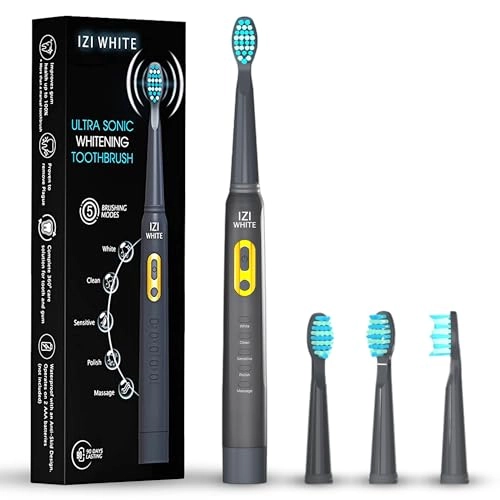 White - Ultra Sonic 40000 strokes/min 5 brushing modes 4 Brush Heads