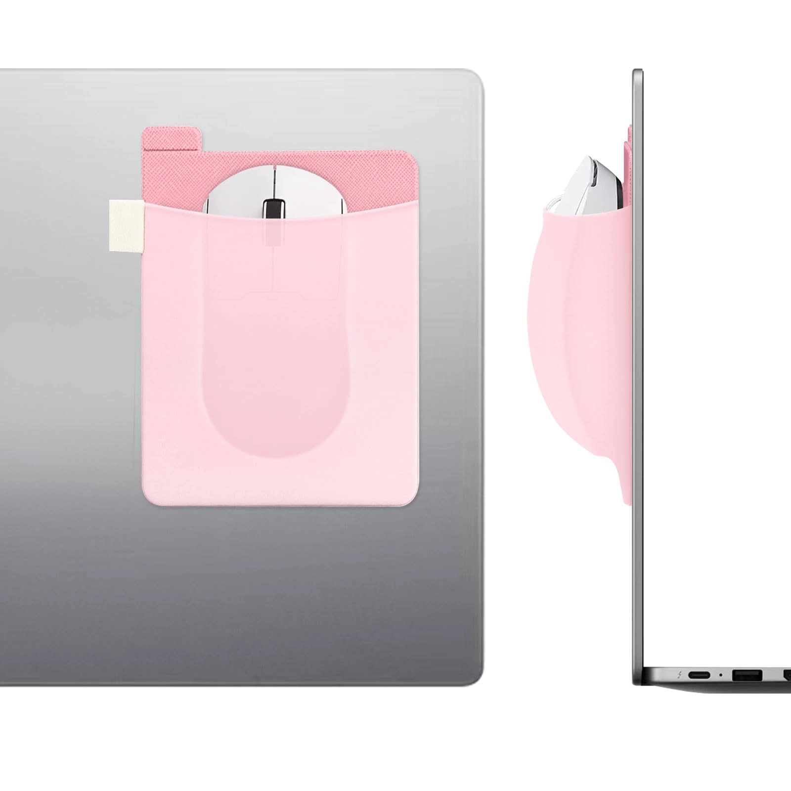 Realand Stick on Mouse Holder - 2 Pack Large Pink