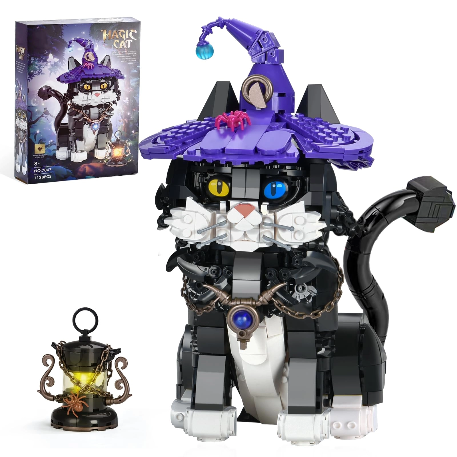 SATHIBI Magic Cat Building Set (7047) - Black and White 8+