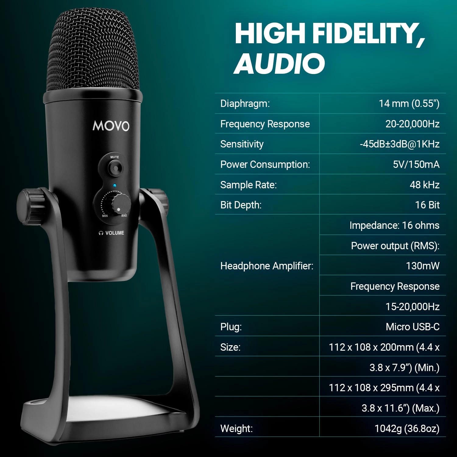 UM700W USB Microphone