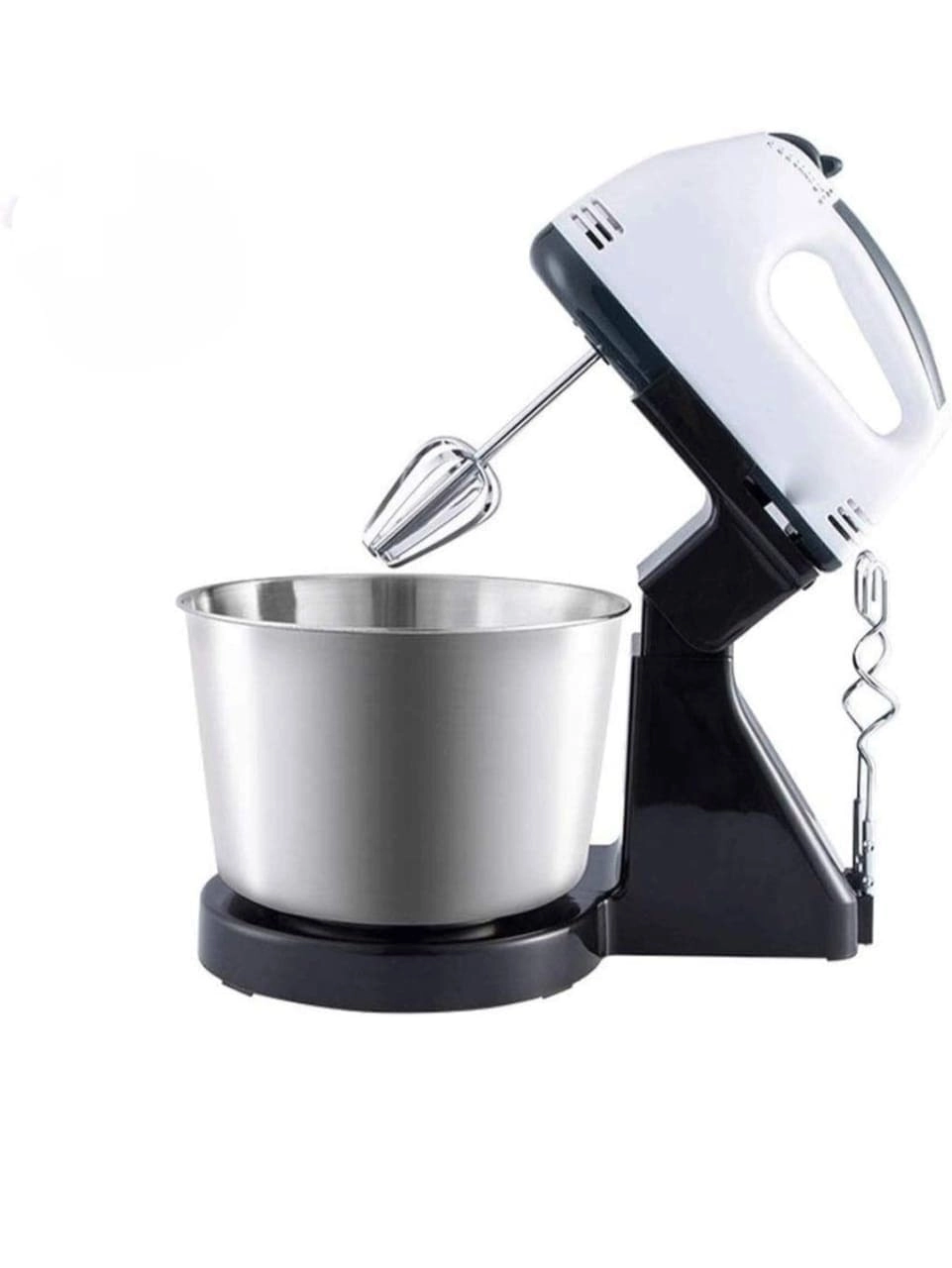 Electric Hand Mixer - 7 Speed Stainless Steel Bowl