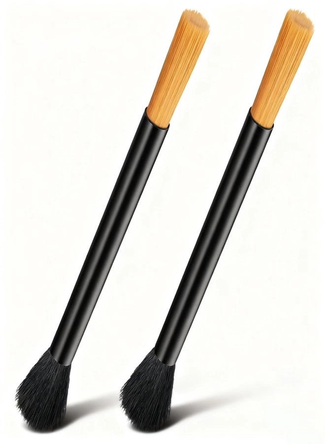 Gsbnjuy Coffee Grinder Cleaning Brush - 2 Pcs Dual Head Black