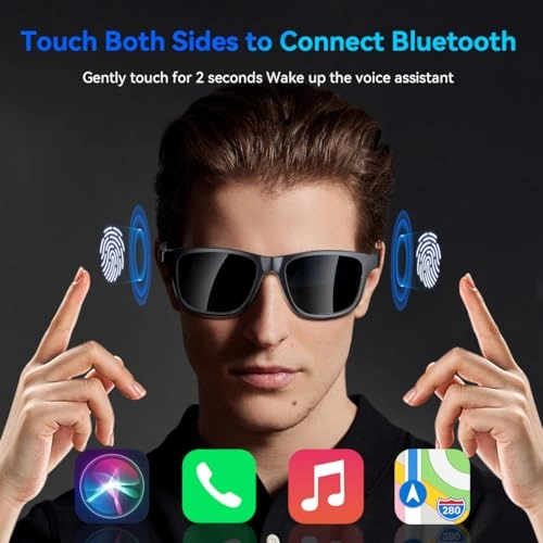 Simple - Open-Ear bluetooth UV400 Black-Lens
