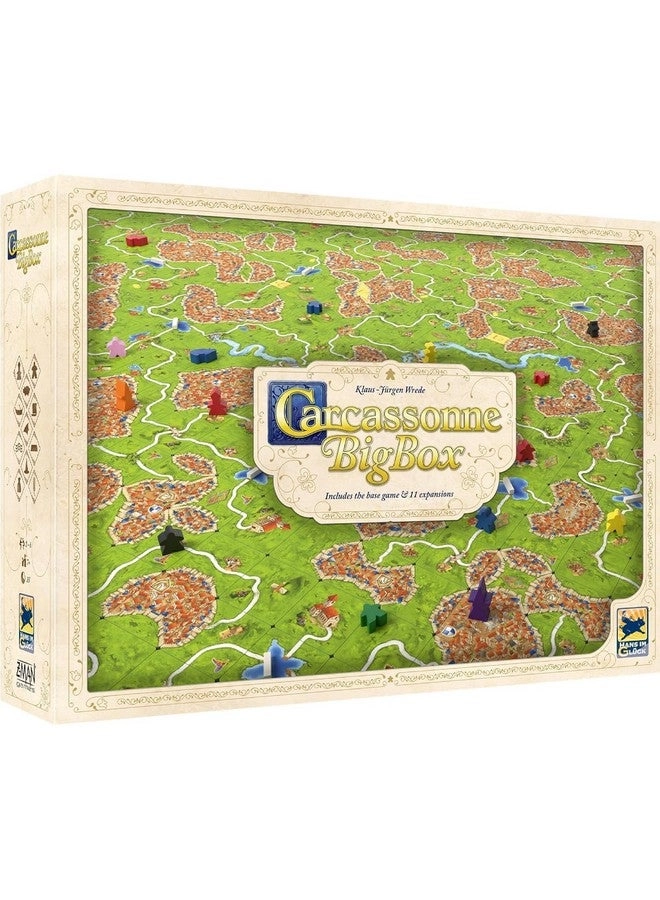 Z-Man Games Carcassonne Big Box: 2022 Edition - Complete Base Game and 11 Expansions