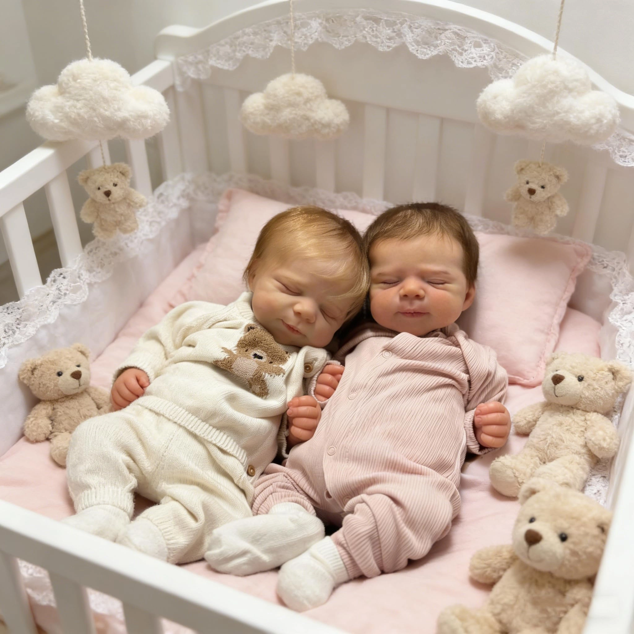 Pascale Reborn Baby Doll - 18 inch Vinyl Ages 3+ Bundle