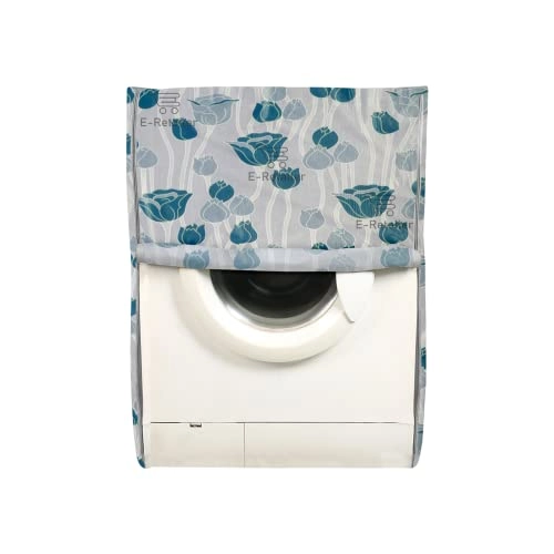PVC Waterproof Front Load Washing Machine Cover - 5KG to 7.5KG Blue