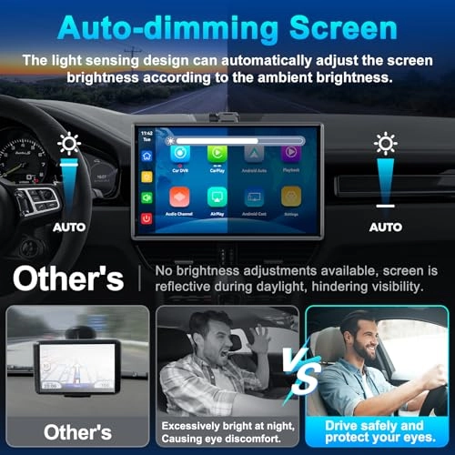 Wireless Portable Carplay Screen - 4K
