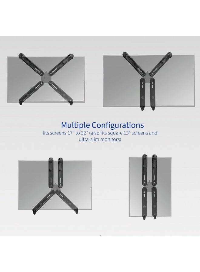 Single Monitor Desk Mount - Single 13 to 38 inch 75x75mm and 100x100mm