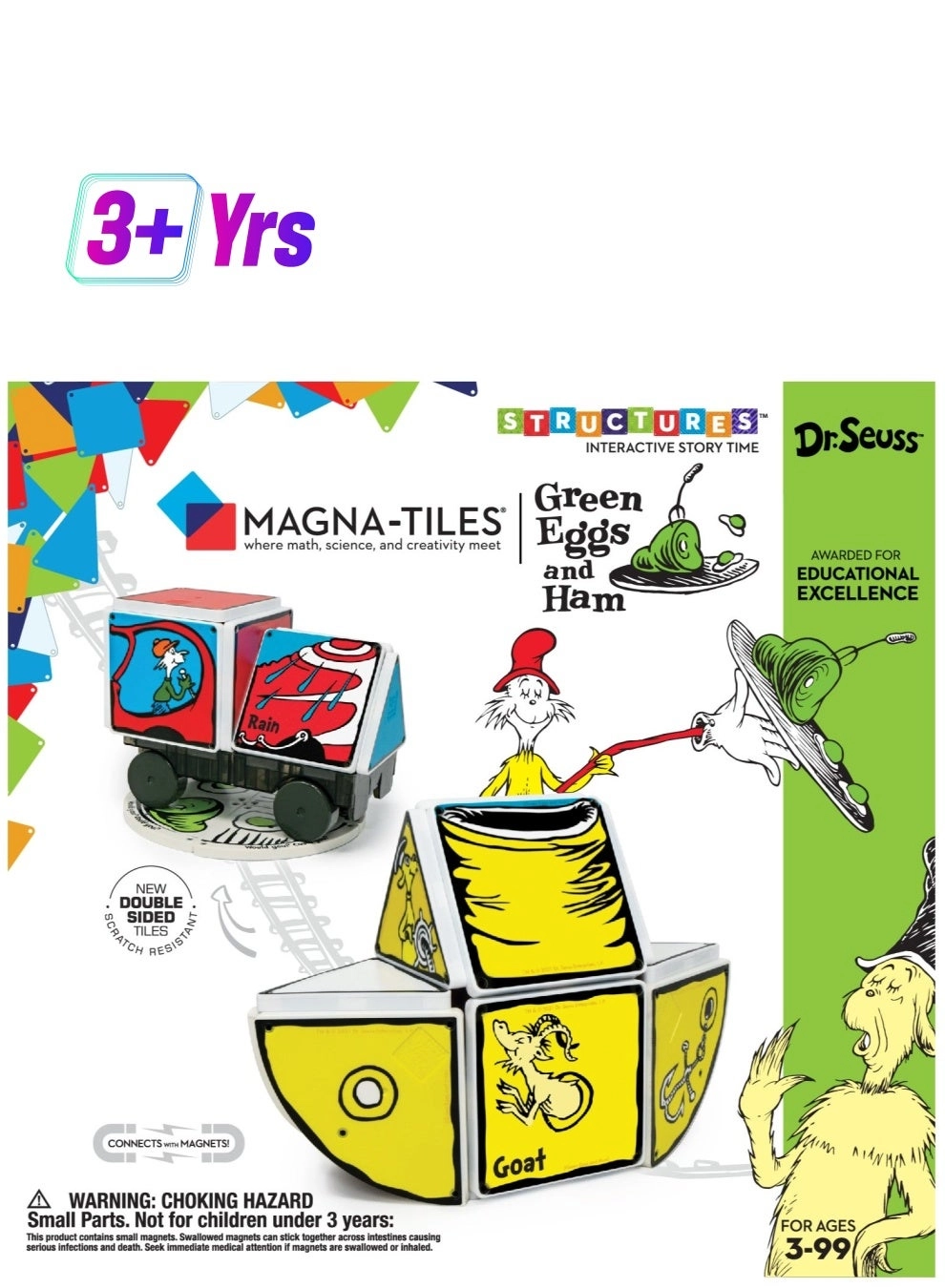 Magna-Tiles Green Eggs and Ham - Dr. Seuss 21 pcs