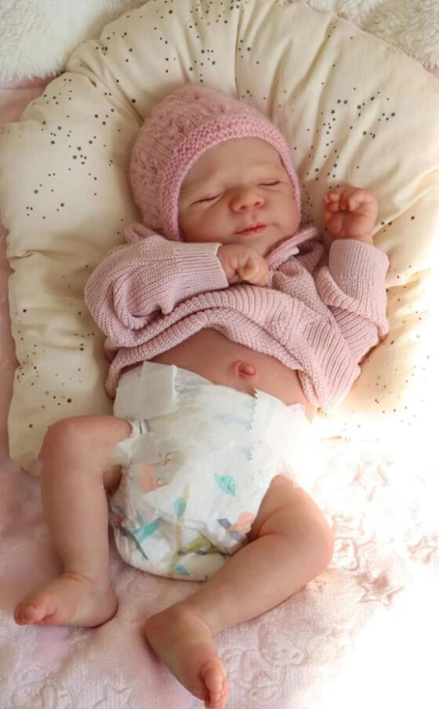 Pascale Reborn Baby Doll - 18 Inch Full Body Vinyl Dark Brown Ages 3+