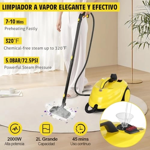 Steam Cleaner - 5 bar 2.1 Liters