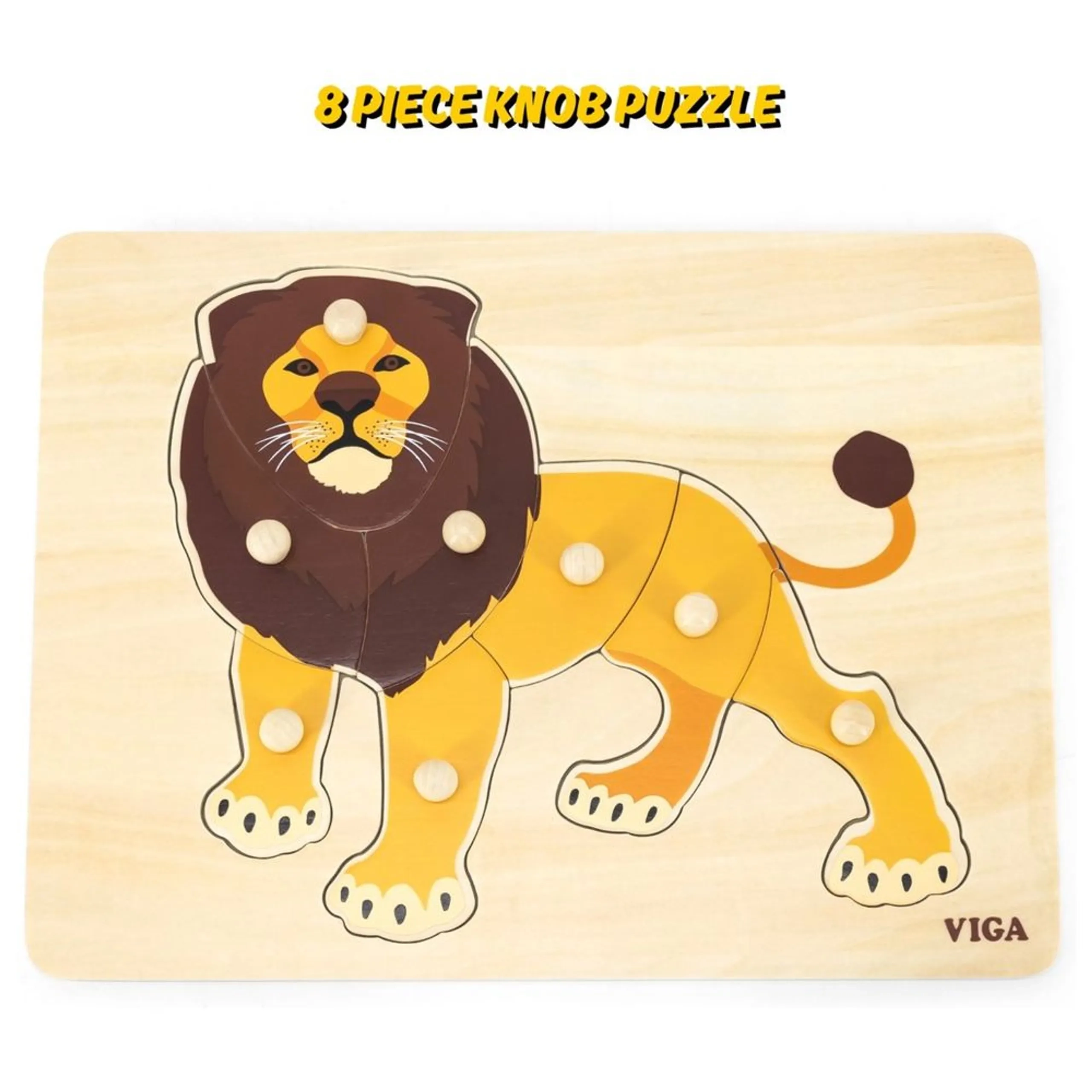 Montessori Puzzle Lion - 3+ 8 pieces