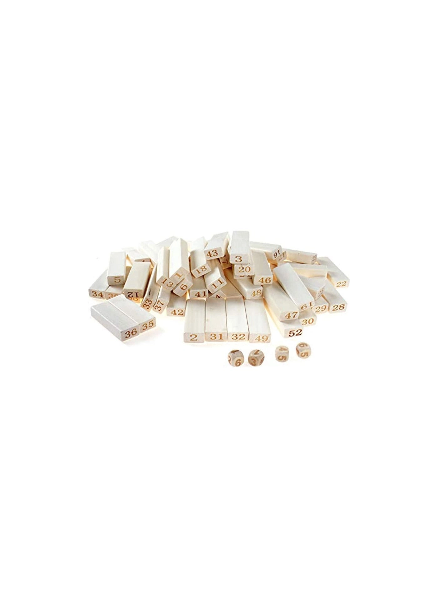 Wooden Tumbling Tower Blocks - 54 pieces