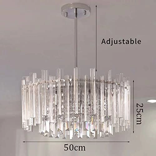 Round Crystal Hanging Light - 100cm