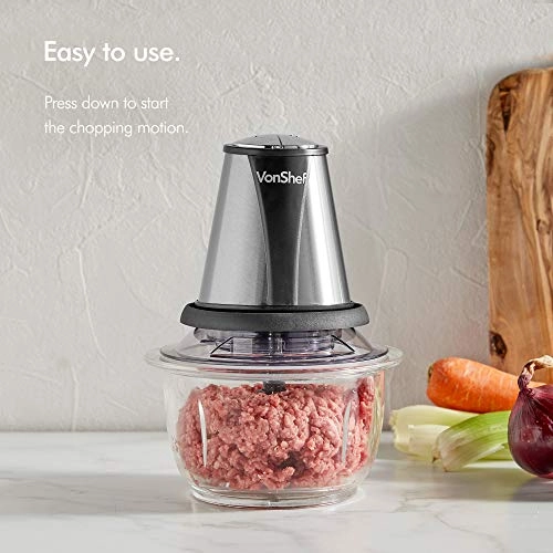Electric Mini Food Chopper - 1.2 Liters