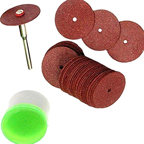 Diamond Discs + Mandrel + Diamonte Cutting Discs + Drill Bit Shank + Rotary Tool Blade + Disc Saw Carv - 3 Sets 25mm