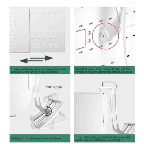 Air Conditioner Deflector - Extendable Adjustable Wall-mounted